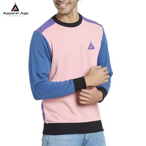 Sudaderas para Hombre de Talla Grande con Contraste de Color, Sudaderas Básicas con Cuello Redondo, Ropa para Hombre - Product Image 1