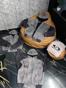 Hoodie décontracté pour homme avec imprimé intégral et fermeture éclair, style streetwear, sérigraphie - Product Image 6