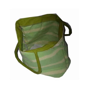 Bulk Sale Large Reusable Grocery Shopping Canvas Tote <b>Bag</b> Cotton Polyester Blend Custom Pattern Handloom Fabric Eco Friendly - Product Image 3