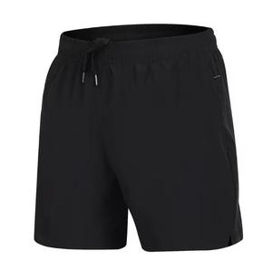 Men's Woven Solid Color Front Logo Drawstring Mid Waist <b>Quick</b> <b>Dry</b> Casual <b>Shorts</b> - Product Image 4