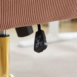 Sedia da Ufficio Ergonomica con Schienale Medio e Tessuto a Righe per Lavoro e Studio - Product Image 6