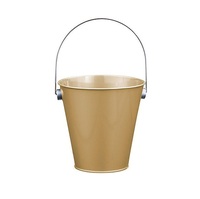 Nouvelle vente : Seau à plantes en métal thermolaqué, motif naturel vintage, pour jardin et intérieur, décoratif, taille et forme personnalisables