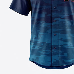 Camiseta de Béisbol con Camuflaje Digital Inspirada en el Estilo Urbano, Uniforme Deportivo Transpirable de Primera Calidad, Ropa MALUZA INDUSTRIES - Product Image 2