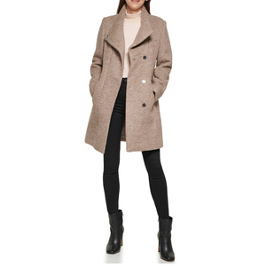 2026 New Women's Mid Length <b>Woolen</b> <b>Coat</b> Long Sleeve Loose Fit Warm Winter Fashion Overcoat Daily Outdoor Outerwear - Product Image 4