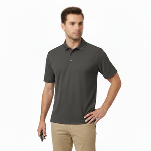 Camisa Polo de Golf para Hombre con Cuello de Botones, Corte Holgado, Color Sólido, Secado Rápido y Diseño de Logotipo Personalizado OEM - Product Image 6