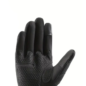 ถุงมือหนังสำหรับเล่นกีฬากลางแจ้งแบบเต็มนิ้ว ทนทานต่อการใช้งานหนัก ผลิตในปากีสถาน รองรับการสัมผัสหน้าจอ เหมาะสำหรับตกปลาและกิจกรรมทั่วไป - Product Image 3