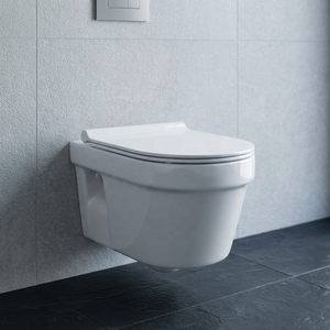 Titan Modern Square Wall Hung Toilet Ceramic WC Pan European Standard Porcelain Bathroom Sanitary Ware - Product Image 6