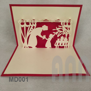 Tarjeta de Regalo Personalizada para el Día de la Madre 2026, Única, con Diseño 3D Pop-up, Impresión UV, Hecha a Mano, Ecológica, con Flores Cortadas con Láser, Tarjeta de Felicitación para Mamá - Product Image 3