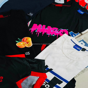 เสื้อยืดแบรนด์เนมผู้ชาย ผ้าเจอร์ซีย์คอตตอน 100% ทรงปกติ สินค้าสต็อกเกิน ยกเลิกการจัดส่ง ขายส่งเสื้อยืดแท้ - Product Image 3