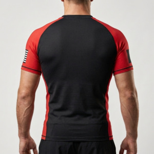 เสื้อแรชการ์ดตกปลาแบบสั่งทำจำนวนมาก OEM ผลิตจากโพลีเอสเตอร์ผสมสแปนเด็กซ์ ป้องกันแสงแดด UPF 50 รับผลิตแบรนด์ส่วนตัว - Product Image 3