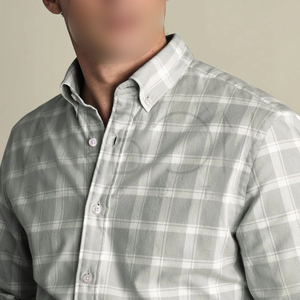 Chemises en flanelle pour hommes, vert et blanc, nouvelle arrivée, avec impression de logo personnalisé, confortables, qualité supérieure, design unique. - Product Image 5