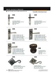 2025 Offre Spéciale nouvelle poignée de levier décorative noir antique rustique décoratif classique rosette poignée dôme extrémité torsadée - Product Image 6