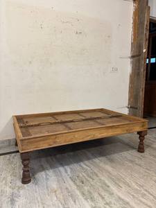 Mesa de Centro Moderna de Madera Sólida de Lujo con Diseño Artesanal Estilo Granja para Sala de Estar, Dormitorio y Comedor - Product Image 2