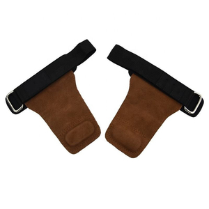 Leather Hand Grips Adjustable Palm Grips Protector For Gym Fitness Weightlifting Exercise With Anti Slip Metal Buckle Palm Grips - Product Image 3