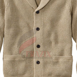 Men Knitted Cardigan Button <b>Down</b> Long Sleeve Soft Warm Casual Office Work Outdoor Apparel Men Fashionable Knitted Cardigan - Product Image 4