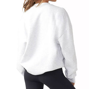 Sudadera Personalizada para Mujer, de Felpa, con Bordado, Cuello Redondo, Estilo Urbano, Venta al Por Mayor de Fábrica - Product Image 4