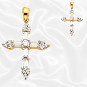 14K Gold Plated Diamond-Studded <b>Cross</b> Pendant New Fashionable Design for Women <b>Men</b> & Unisex Religious Christian Jewelry - Product Image 6