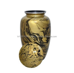 Vente en gros Urne de crémation en métal en aluminium pour cendres adultes et humaines ou urnes souvenir Urnes de crémation en métal personnalisées pour cendres - Product Image 1
