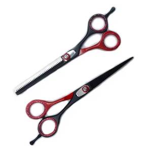 Professional Hairdressing <b>Scissors</b> Set With Combs And Thinning Shears In Black Carry Case For Salon Use - Product Image 2