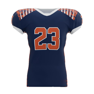 Maillot de football américain de haute qualité couleur moutarde unie à manches courtes respirant 100% polyester maille unisexe - Product Image 1