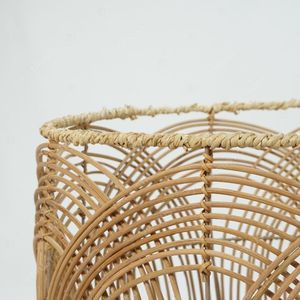 FLORAL ARCHES COLLECTIVE Natural <b>Wicker</b> Plant <b>Basket</b> Bamboo Rattan <b>Basket</b> <b>Laundry</b> Storage <b>Laundry</b> Bin All At Home - Product Image 6