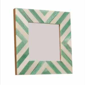 Marco de fotos de madera con incrustaciones de hueso, hecho a mano y personalizado, de la mejor calidad de la India, espejo de pared para decoración del hogar con logotipo. - Product Image 3