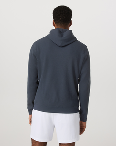 Wholesale Waffle <b>Thermal</b> Knit <b>Hoodie</b> For Men Polyester Cotton Casual Style Long Sleeve Pullover Top With Ribbed Cuffs Fit Plus - Product Image 2