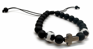ลูกฟุตบอล + สร้อยข้อมือลูกปัดสีดำ - Product Image 4