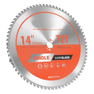 Lame de coupe en métal TCT de 350 mm de diamètre pour scie circulaire avec 72 dents tranchantes et finition fine - Product Image 1