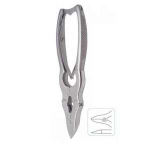 Vente en gros de coupe-ongles de podologie de haute qualité, à double action, en forme de lune, à mâchoires droites, à double ressort, 15 cm - Product Image 2