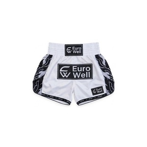 Factory Direct Cheap Bulk Satin Muay Thai Shorts Traditional Cut Youth Adult Fighting <b>Trunks</b> Muay Thai Shorts - Product Image 5