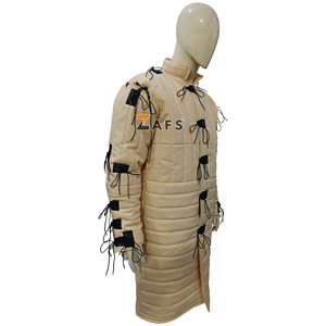 Abrigo Gambeson Medieval, Grueso y Acolchado, 100% Algodón, Manga Larga, Transpirable, Chaqueta Aketon para Invierno, Armadura de Caballero - Product Image 2