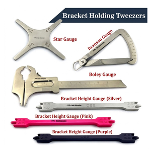 Calibrador de Posicionamiento de Brackets Dentales, Medidor de Altura, Calibrador de Coronas, Instrumento de Medición para Colocación de Brackets de Ortodoncia - Product Image 1