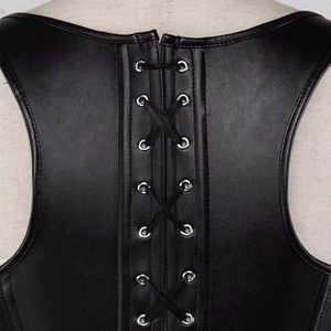 Wholesale High Quality Club Wearing Sexy Leather Customized Color Vintage Animal Print <b>Corset</b> Tank Tops <b>Women</b> Custom Logo - Product Image 2