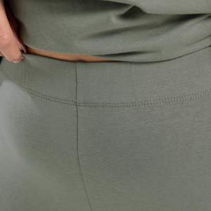 Custom Wholesale Women High Waisted <b>Olive</b> <b>Green</b> <b>Leggings</b> Stretch Casual Workout Yoga Pants Custom OEM ODM Manufacturer - Product Image 5