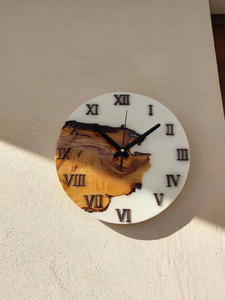 Horloge murale numérique en résine époxy de qualité export, décoration créative pour la maison, chambre à coucher - Product Image 5