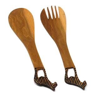 Cuillère à thé en bois artisanale, sans danger pour les aliments, en bois naturel, cuillère à café et à sucre, accessoire de cuisine - Product Image 1