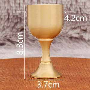 Cáliz de Latón y Copas de Comunión Reutilizables, Ciborio, Iglesia Católica, Sacerdote, Sagrada Comunión, Copas de la Sagrada Alianza, Artículos Religiosos - Product Image 3