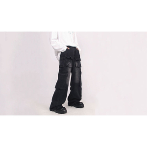 BEST ROCK INTERNATIONAL Jean bleu pour homme haut de gamme, coupe décontractée, jambe droite, 100% Coton respirant, taille mi-haute, Nouvelle Arrivée 2026 - Product Image 4