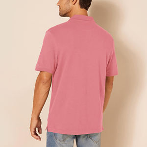 Produit le plus vendu : Polo homme anti-plis en coton extensible uni à manches courtes, coupe décontractée, idéal pour le sport et les loisirs – Collection été - Product Image 2