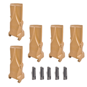 Denti per benna V33 V33SYL con perni flessibili per adattatore JCB e Liebherr (Nuovo Acciaio) - Product Image 6