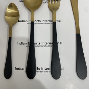 Juego de Cubiertos de Acero Inoxidable de Lujo para Bodas Indias, Juego de Cuchara/Tenedor/Cuchillo/Palillos IEI 24, Portátil y Ligero - Product Image 4