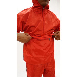 Ensemble de jogging unisexe 2-en-1 en nylon à capuche et quart de zip, grande taille, respirant, écologique, séchage rapide, idéal pour l'été - Product Image 4