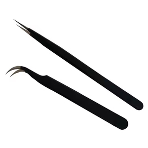 Pince à cils nouvelle arrivée, pince à cils professionnelle en acier inoxydable avec pointe fine, dernier design pour la personnalisation. - Product Image 3