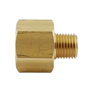 Adaptateur fileté OEM personnalisé en laiton 1/4" 1/2" à connexion rapide femelle-mâle, raccords de tuyauterie standard BSPT pour gaz et plomberie