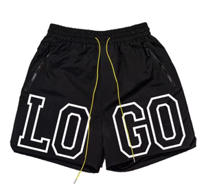 Nouveauté : Short de basketball brodé pour homme, fabriqué directement en usine, avec poches, certifié BSCI, idéal pour l'été - Product Image 3