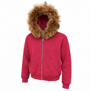 เสื้อฮู้ดหนังสีดำ Grace Collection รุ่น Unisex ทรงปกติ สวมใส่สบายสำหรับฤดูหนาว สีพื้น ผ้าถัก ระบายอากาศได้ดี - Product Image 2