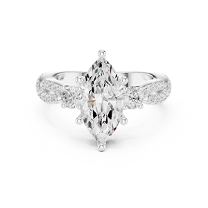 Anillo de Diamante de Corte Marquesa de 2 Quilates, Cultivado en Laboratorio, de Alta Calidad, Oro Sólido de 14k, Certificado IGI, Regalo de Boda o Compromiso para Mujer - Product Image 6
