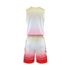 ชุดยูนิฟอร์มบาสเก็ตบอลแบบขายส่งสั่งทำได้ทุกฤดู ไซส์พลัส ระบายอากาศได้ดี ผลิตจากโพลีเอสเตอร์ 100% - Product Image 3