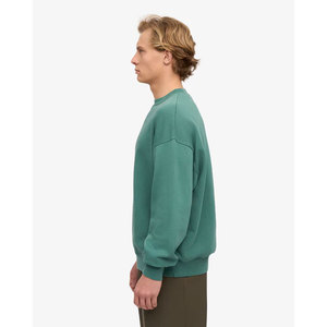 เสื้อสเวตเชิ้ตคอกลมสีกรมท่าสำหรับผู้ชาย ผ้าเฟรนช์เทอร์รี่ยืดหยุ่นพรีเมียม อุ่นสบาย เหมาะสำหรับการฝึกซ้อมและกิจกรรมกลางแจ้งในฤดูหนาว สไตล์แคนาดา - Product Image 3